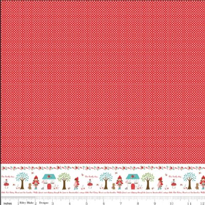 Riley Blake Designs - Little Red Riding Hood - Border in Red