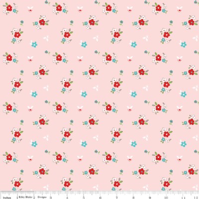 Riley Blake Designs - Little Red Riding Hood - Floral in Pink