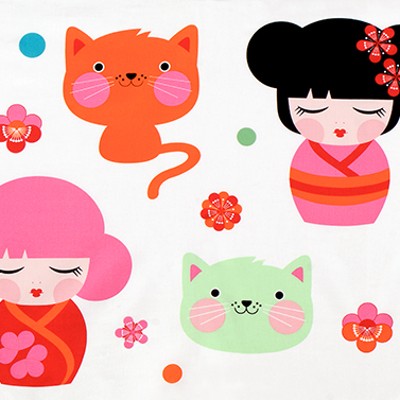Robert Kaufman Fabrics - Hello Tokyo - Panel in Sweet
