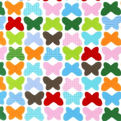 Robert Kaufman Fabrics - Laguna Jersey Prints - Butterfly in Bright