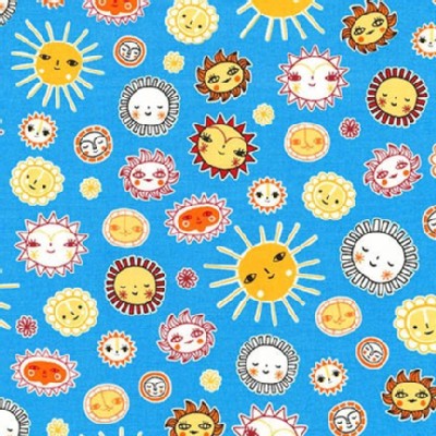 Robert Kaufman Fabrics - RK Kids - Little Senoritas - Sunny in Blue