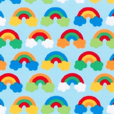 Robert Kaufman Fabrics - Wonder - Rainbows in Bright