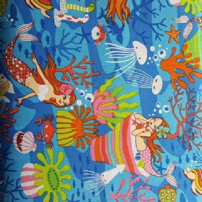 Trans Pacific Textiles - TPT - Mermaid Paradise in Blue
