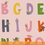 Windham Fabrics - Kinder - Alphabet in Pink